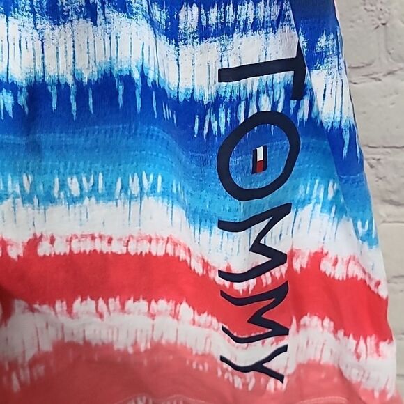 Tommy Hilfiger Girls' Sleeveless Tie Dyed Tank Dress Red White Blue Americana - Picture 4 of 10